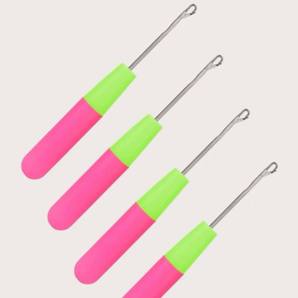 4 Pieces Crochet Hair Needle